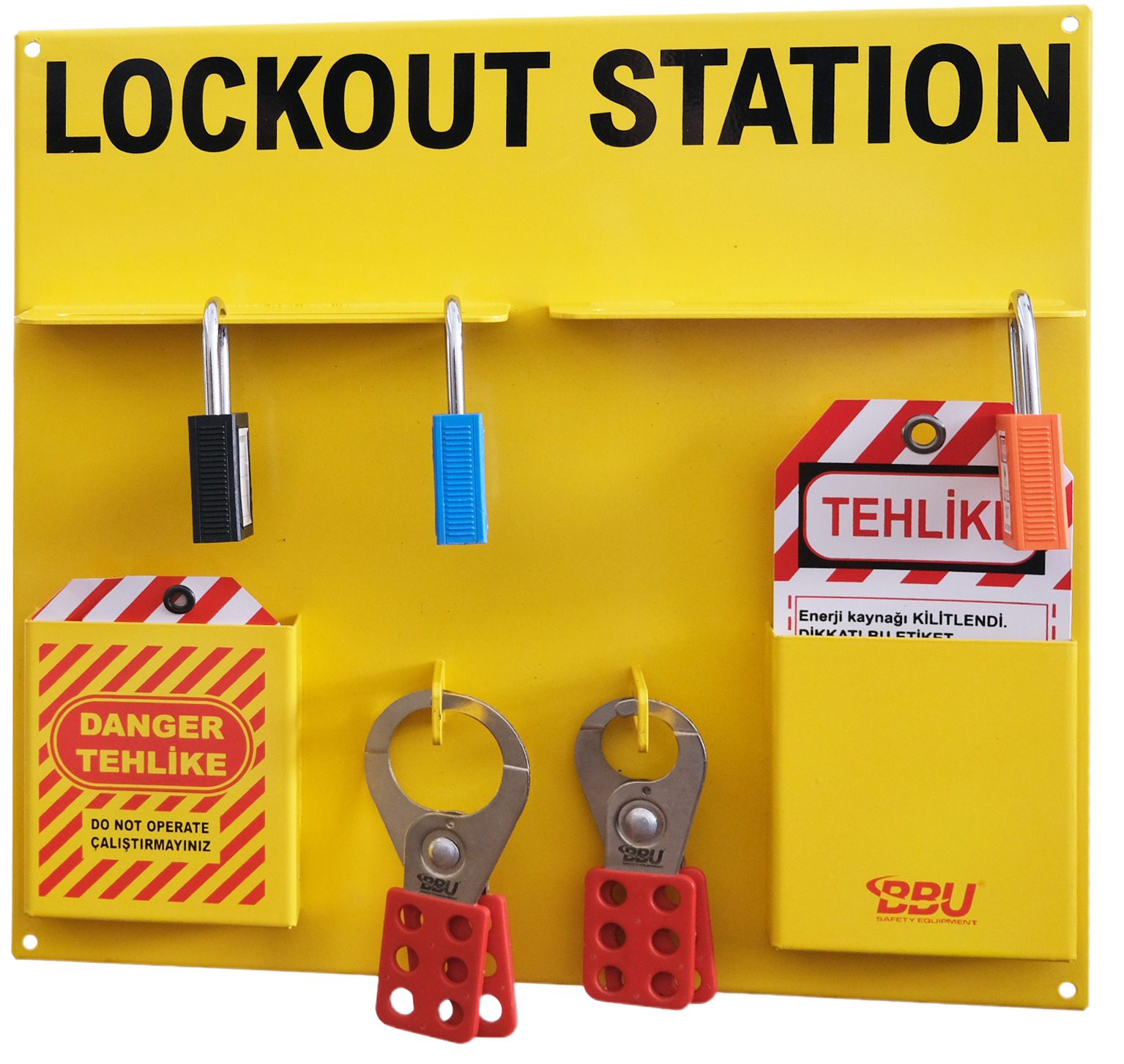 BBU SAFETY SL LS01 14-Capacity Metal Lockout Station